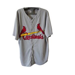 Vintage St. Lewis Cardinals Baseball Jersey Size XL Country Bob's Patch